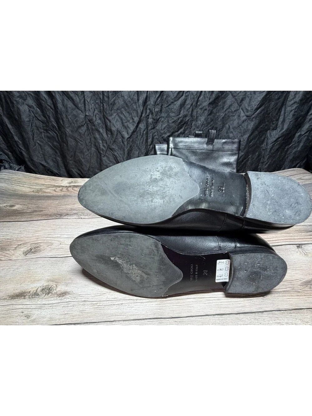 Vero Cuoio, Black Leather Boots Size EUR 39/US 8.5 Women’s